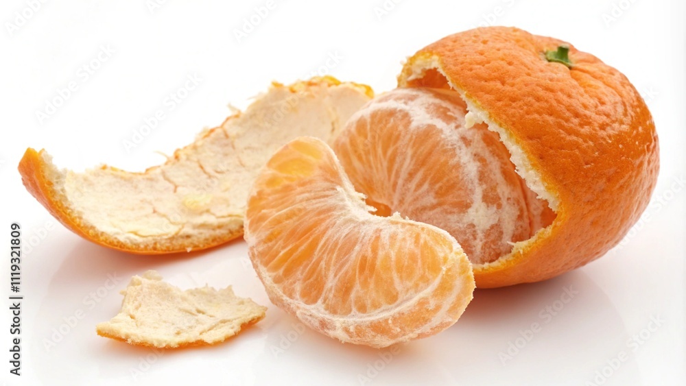 Orange peel isolated on white background Orange peel isolated on white background