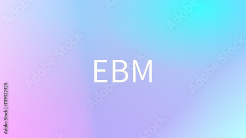 EBM のグラデーション背景イラスト photo