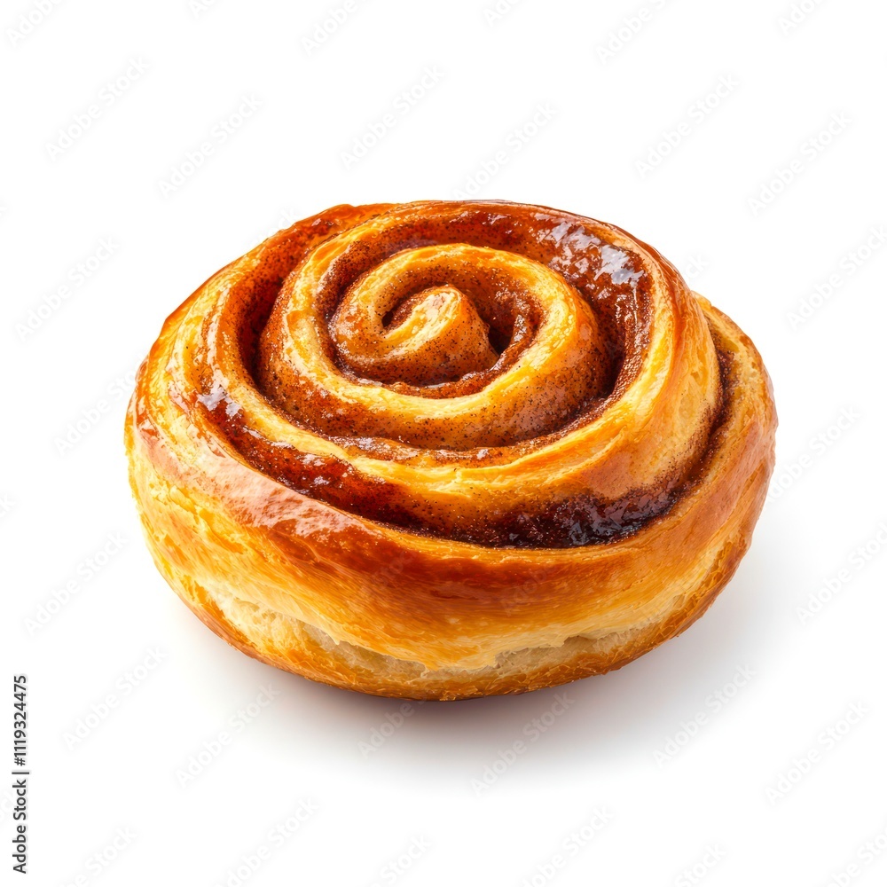 Cinnamon roll isolated on white background. Cinnamon roll isolated on white background.