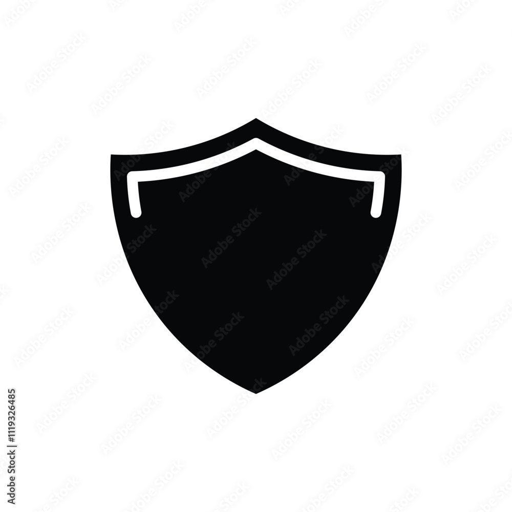 Shield icon logo design template isolated Shield icon logo design template isolated