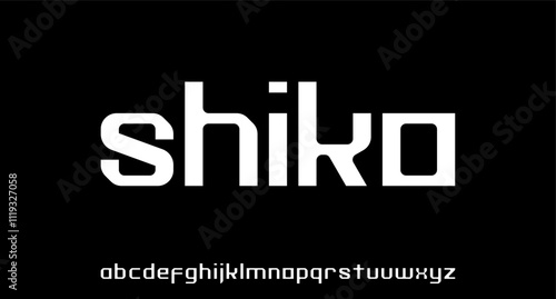 shiko. modern futuristic font