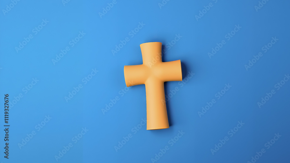 Fototapeta premium Christian Greek, Armenian, Greek cross. Generative AI