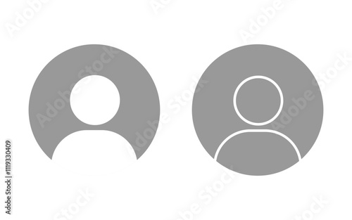 Default Avatar profile icon set. Social media User icon. avatar, user profile, person icon, gender neutral silhouette, profile picture. Suitable for social media profiles,