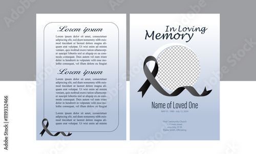 Funeral Poster offers tasteful, elegant templates for memorials and services