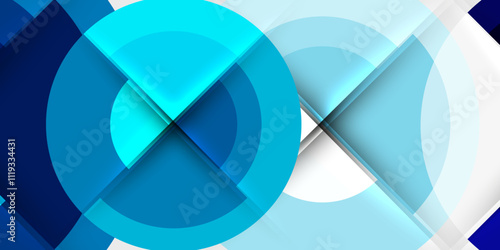 Target circle geometric abstract shapes. Vector Illustration For Wallpaper, Banner, Background, Card, Book Illustration, landing page