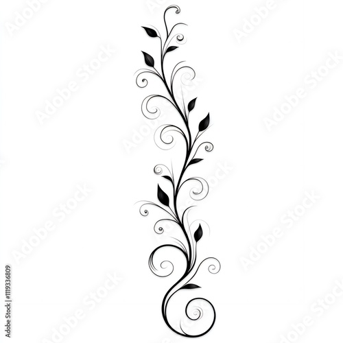 Elegant Black Floral Design