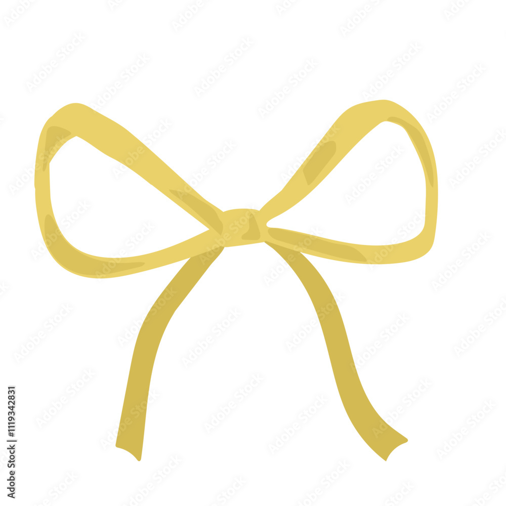 Gold Bow Ribbon Gold Bow Ribbon