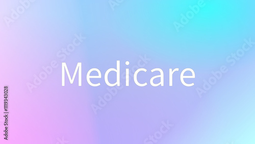 Medicare のグラデーション背景イラスト