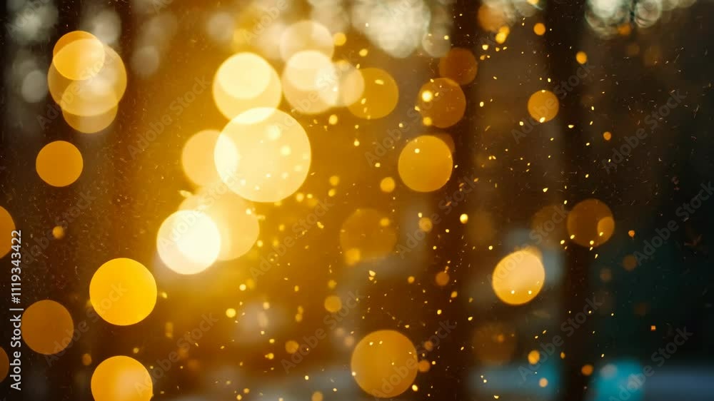 Sunlight sparkles through water droplets in a tranquil natural setting during golden hour Sunlight sparkles through water droplets in a tranquil natural setting during golden hour