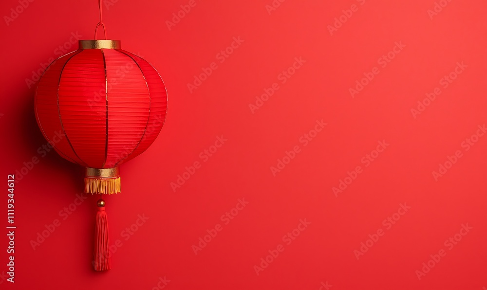 A vibrant red lantern hangs against a matching wall, symbolizing celebration and cultural significance, particularly in Asian traditions. A vibrant red lantern hangs against a matching wall, symbolizing celebration and cultural significance, particularly in Asian traditions.