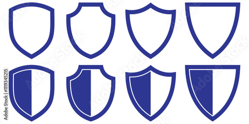 Shield icons set. Protection shield icon vector illustration eps 10.