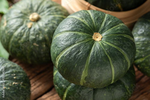 Close-up Mini Japanese Pumpkin