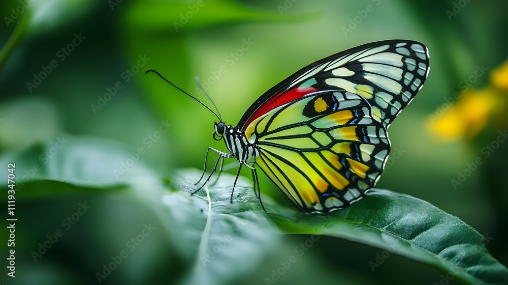 Wildlife macro shot of a butterfly, with soft light enhancing its delicate wings Wildlife macro shot of a butterfly, with soft light enhancing its delicate wings
