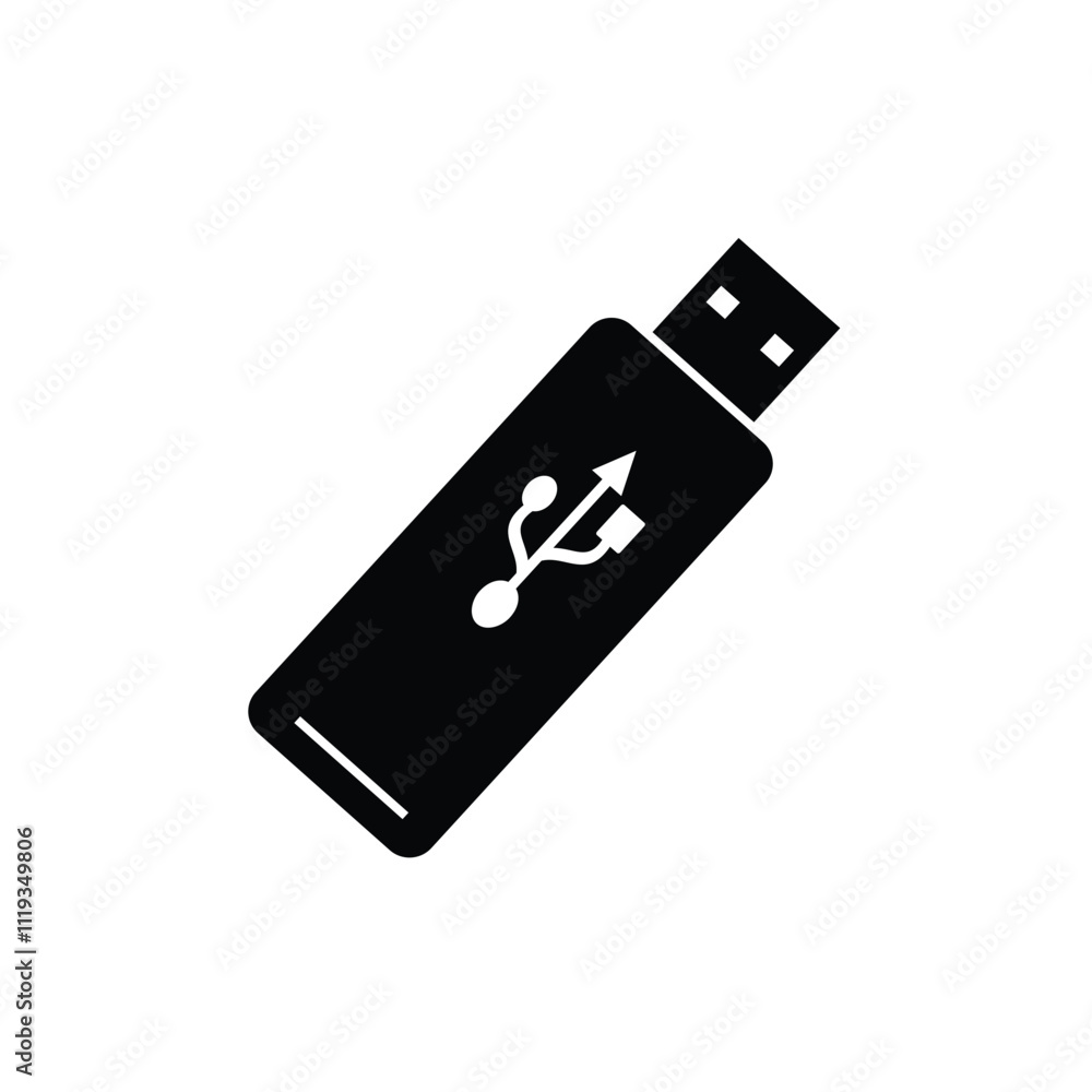 usb icon Flash disk icon vector isolate on white background. usb icon Flash disk icon vector isolate on white background.