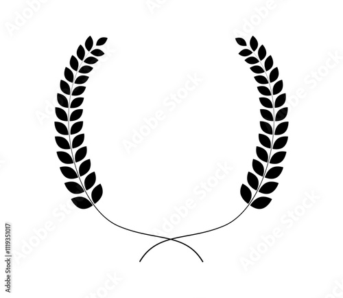 Wallpaper Mural シンプルな月桂冠のフレーム　ベクター
 Torontodigital.ca