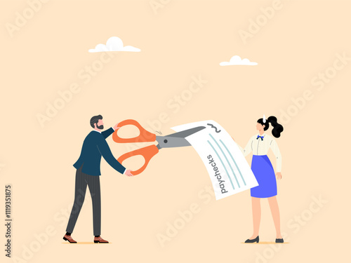 Salary reduction for employees due to the company's financial situation