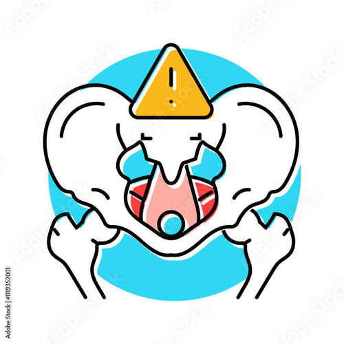 thyroid disorders woman disease color icon vector. thyroid disorders woman disease sign. isolated symbol illustration