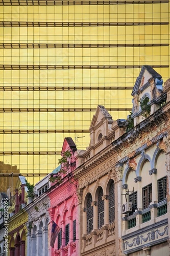 Photography New and old architecture contrast in Kuala Lumpur, Malaysia