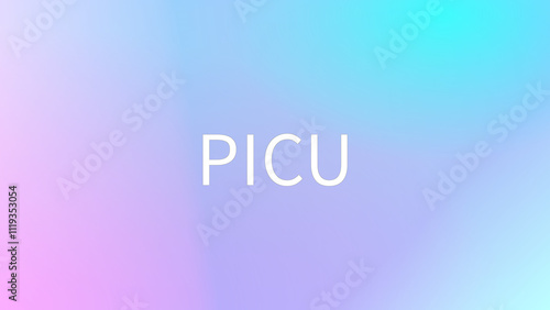 PICU のグラデーション背景イラスト