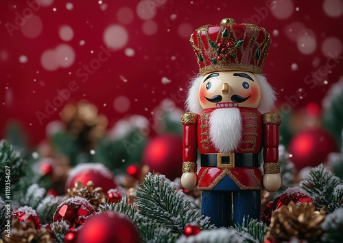 Nutcracker Nut Cracker Illustration Christmas Card Background Ornament Wallpaper Image