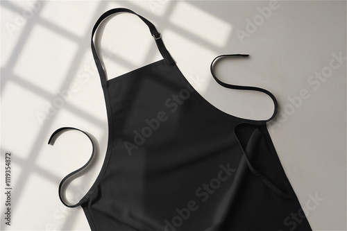 레스토랑 카페 앞치마 로고 브랜드 디자인 목업