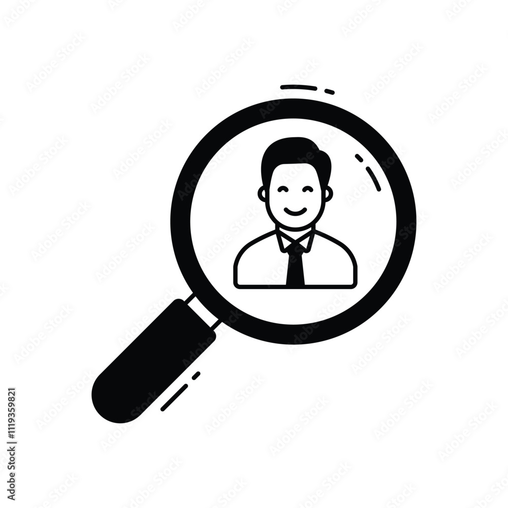 Job seeker vector icon Job seeker vector icon
