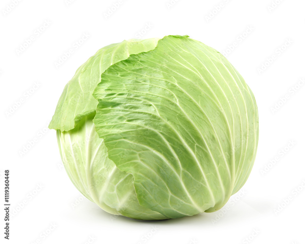 Fresh cabbage isolated on white background. Clipping path. Fresh cabbage isolated on white background. Clipping path.