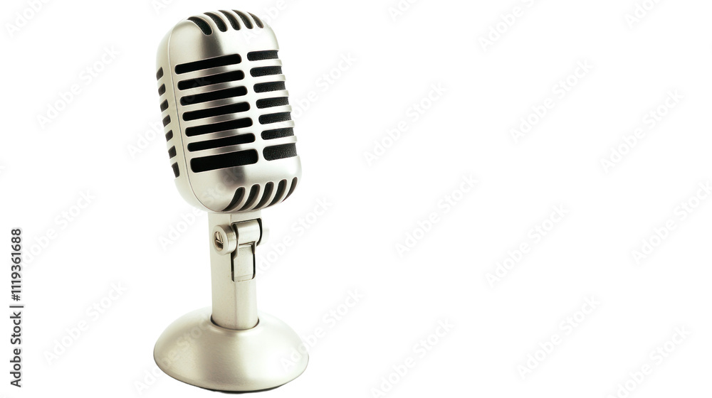 Fototapeta premium Vintage Microphone on Stand 