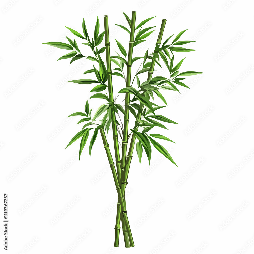 Bamboo Evergreen Perennial Flowering Plant Foliage Close Up Bamboo Evergreen Perennial Flowering Plant Foliage Close Up