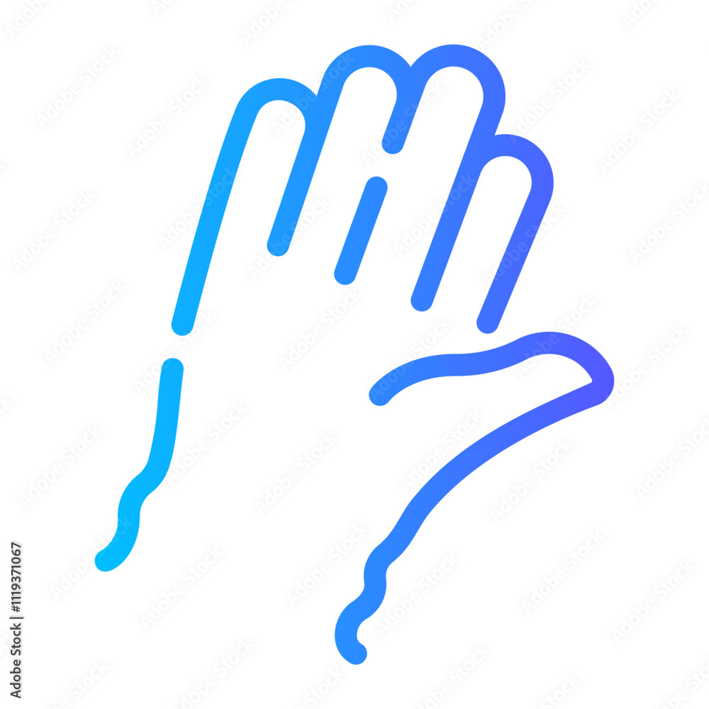 gloves Line Gradient Icon gloves Line Gradient Icon