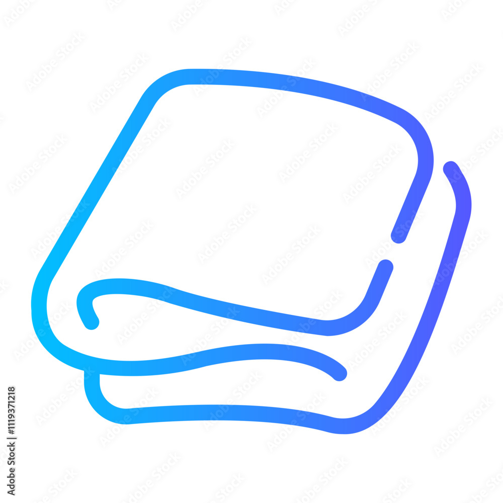 towel Line Gradient Icon towel Line Gradient Icon