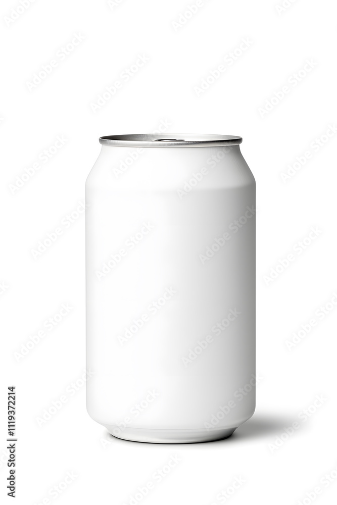 3d Aluminum white can mock up isolated on white background 3d Aluminum white can mock up isolated on white background