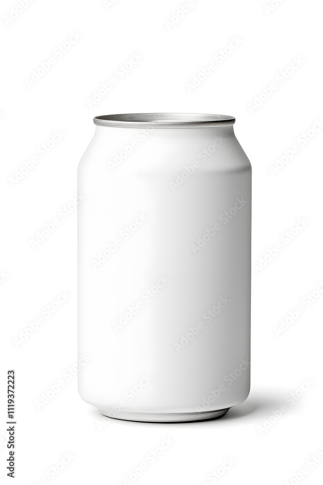 3d Aluminum white can mock up isolated on white background 3d Aluminum white can mock up isolated on white background