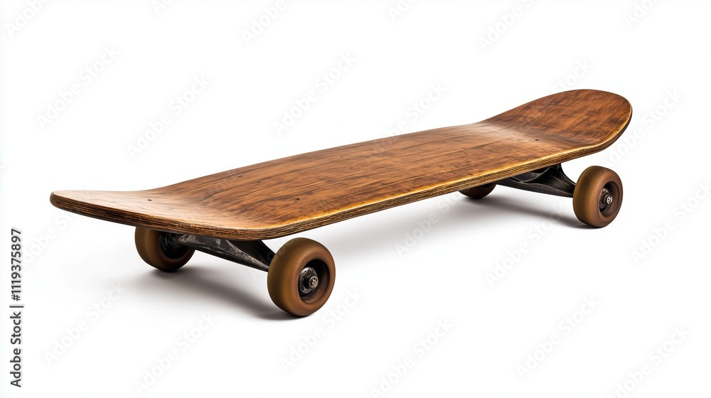 Stylish street skateboard on a white background, isolated Stylish street skateboard on a white background, isolated