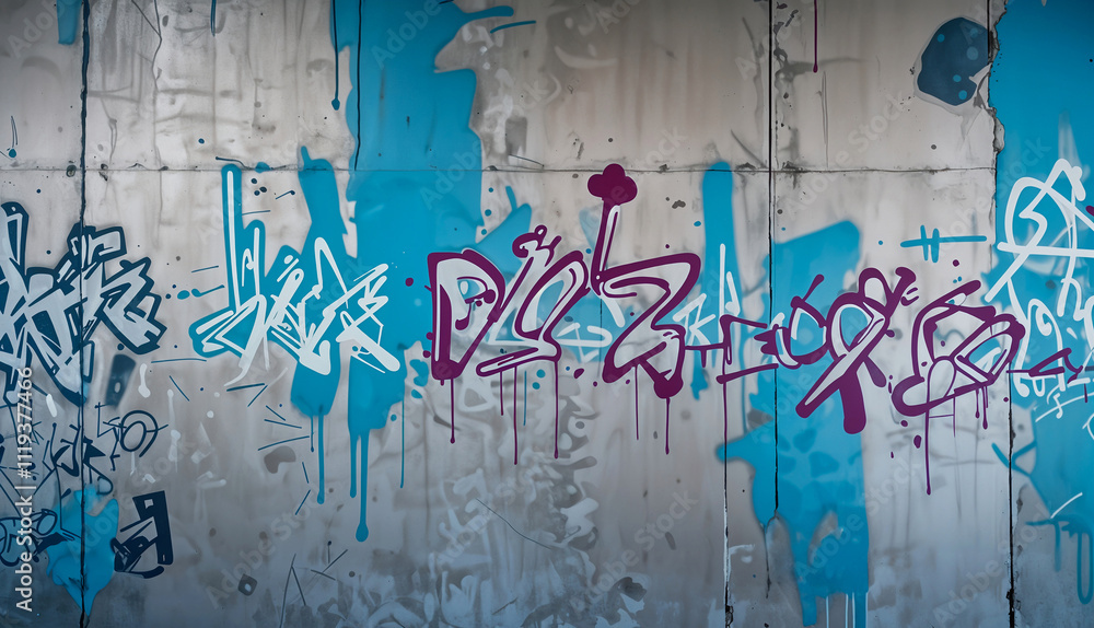 Fototapeta premium Grafiti street art textured wallpaper