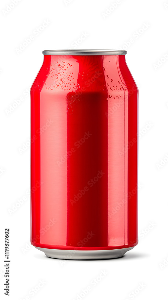 Bright aluminum can mockup isolated on white background Bright aluminum can mockup isolated on white background