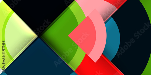 Target circle geometric abstract shapes. Vector Illustration For Wallpaper, Banner, Background, Card, Book Illustration, landing page