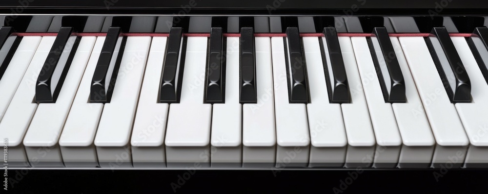 Inside View of Piano with Keys and Strings Inside View of Piano with Keys and Strings