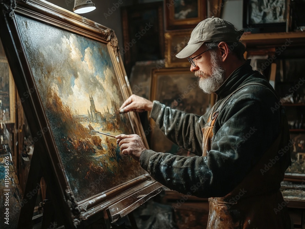 Restorer restores the original properties and appearance of picture in frame Restorer restores the original properties and appearance of picture in frame