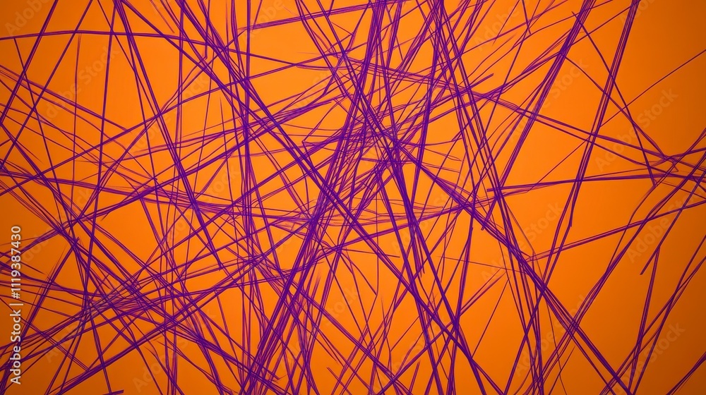 Vibrant Abstract Lines on Orange Background Vibrant Abstract Lines on Orange Background