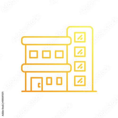 Modern Apartments vector icon