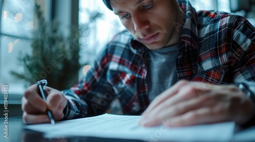 A close-up of a user reviewing a GDPR-compliant privacy notice before submitting personal data online, highlighting how transparency and user consent are key elements of GDPR compliance photo