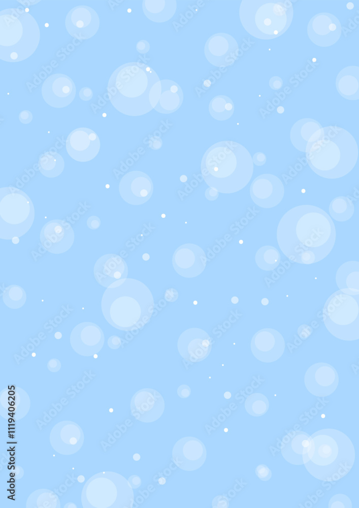 Light blue background with falling snow. Winter vector illustration for presentation, poster, card. Copy space. Light blue background with falling snow. Winter vector illustration for presentation, poster, card. Copy space.