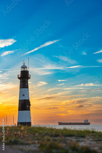 Lighthouse at sunset