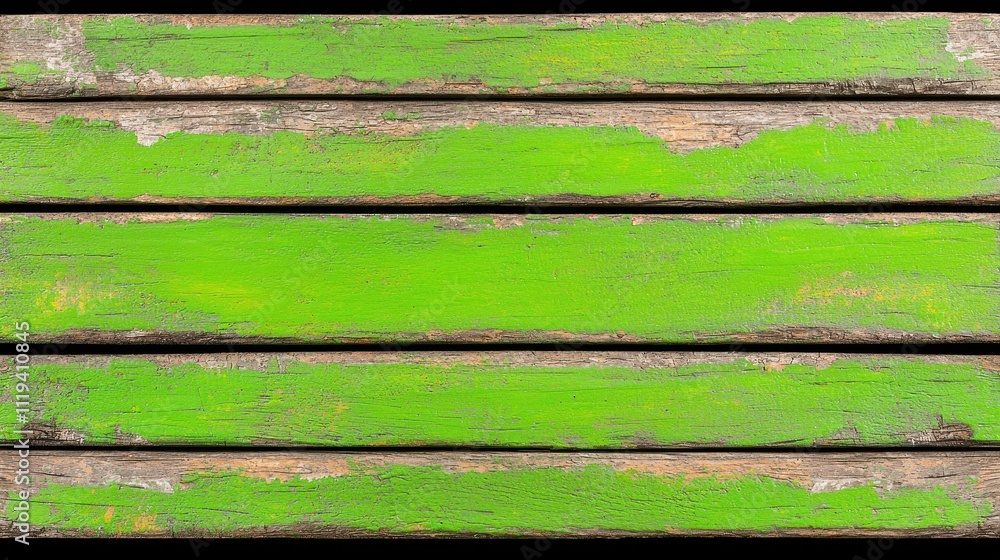 A green wooden board with green paint on it