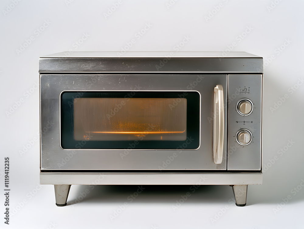 Fototapeta premium old stove isolated on white