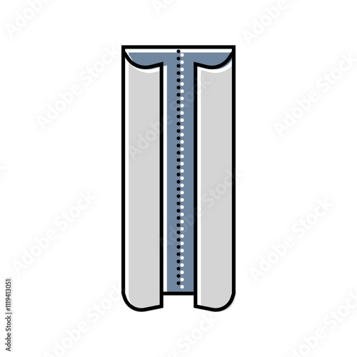 bias tape dressmaking fashion color icon vector. bias tape dressmaking fashion sign. isolated symbol illustration