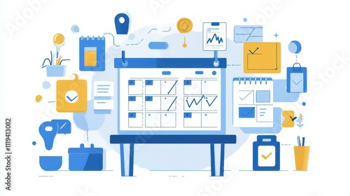 Business Planning and Project Management Illustration