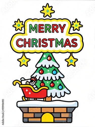 Wallpaper Mural Merry Christmas sign Torontodigital.ca