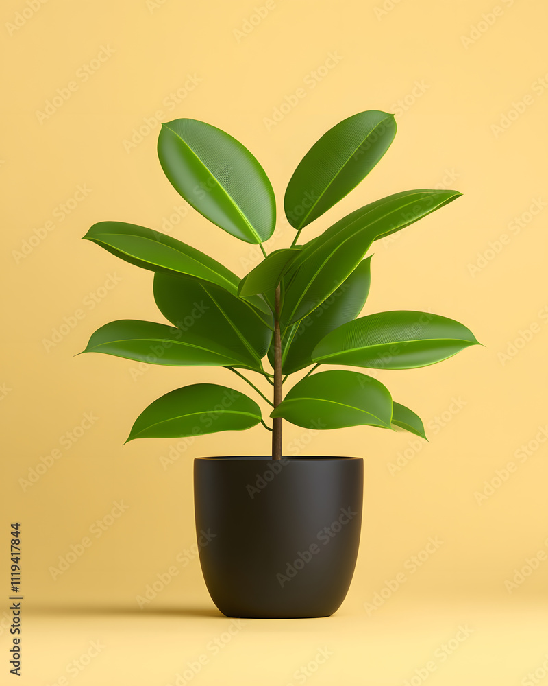 Vibrant indoor plant decoration in modern home beautiful greenery minimalist environment close-up view for cozy ambiance Vibrant indoor plant decoration in modern home beautiful greenery minimalist environment close-up view for cozy ambiance